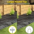 thumbnail image 4 of Landscape Fabric Pins, Thickened 8 Gauge Circle Top Landscape Pins-120 Pcs, Not Easy to Bend 6 inch Galvanized Landscape Fabric Stakes, More Holding Power Than U-Shape Garden Staples(120), 4 of 8