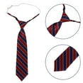 thumbnail image 3 of Adjustable Student Necktie For Girls and Boys Colorful Striped 32cm Uniform Accessory For School Costumes And Festive Events, 3 of 6
