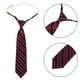 thumbnail image 4 of Corbata de uniforme escolar para niños y niñas, corbata ajustable preatada de 32cm con correa para el cuello, accesorio de disfraz para estudiantes, suministro de corbata a rayas, 4 of 4