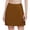 Brown, variant on QTBIUQ Girls Athletic Skort Fake Two Piece Skirt High Waist A-Line Solid Color Skirt for Running Tennis Casual Play Outfit