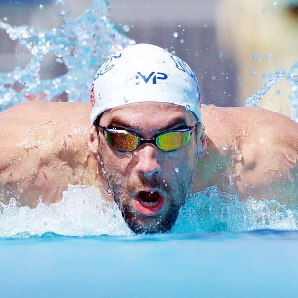 Michael Phelps Lunettes de Natation Xceed Titanium Mirror Or Blanc