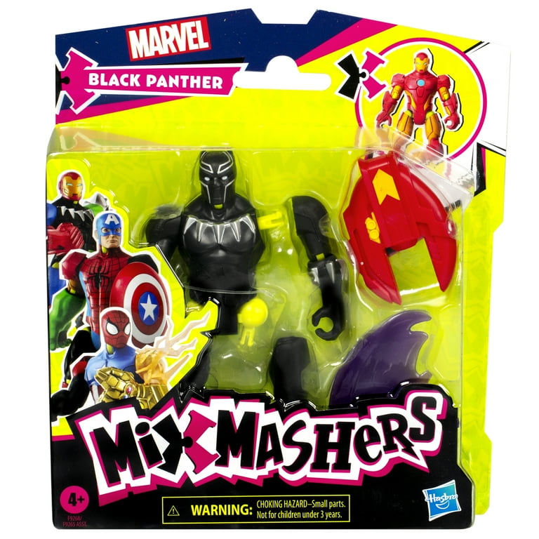 マーベルスーパーヒーローマッシャーズ５体セット　ブラックパンサー・クロスボーンズ マーベルスーパーヒーローマッシャーズ5体セット ブラック