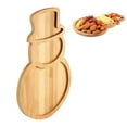 thumbnail image 4 of HBFAGFB Christmas Wood Plate, Snowman Cheese Board, Tree Tray Holiday Party Cutting Serving Plate, 4 of 4