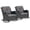 Brown/Gray, variant on Giantfurnni Wicker Patio Rocking Chairs Set of 2,High Back Rocking Chair with Cushions, Patio Rocker Chair Set for Porch,Blacony,Yard