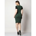 thumbnail image 2 of PRETTIFY Women's Half Sleeve Round Neck Bodycon Casual Midi Dress, 2 of 5