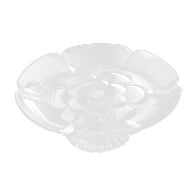 yuksok Acrylic Fruit Plate Buffet Plate Multipurpose Cupcake Display Stand for Home 25cm