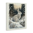 thumbnail image 4 of Stupell Industries Rabbit in Winter Forest Animals & Insects Painting Gallery Wrapped Canvas Art Print Wall Art, 36 x 48, 4 of 8