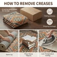 thumbnail image 6 of KoshiMe 6'x9' Area Rugs for Living Room, Machine Washable Rugs Non-Slip, Low Pile Soft Print Pattern Western Rug for Bedroom, Dining Room, Office, Orange, 6 of 9