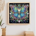 thumbnail image 5 of Violet Blue Butterfly Diamond Art Painting Kit, 5 of 8