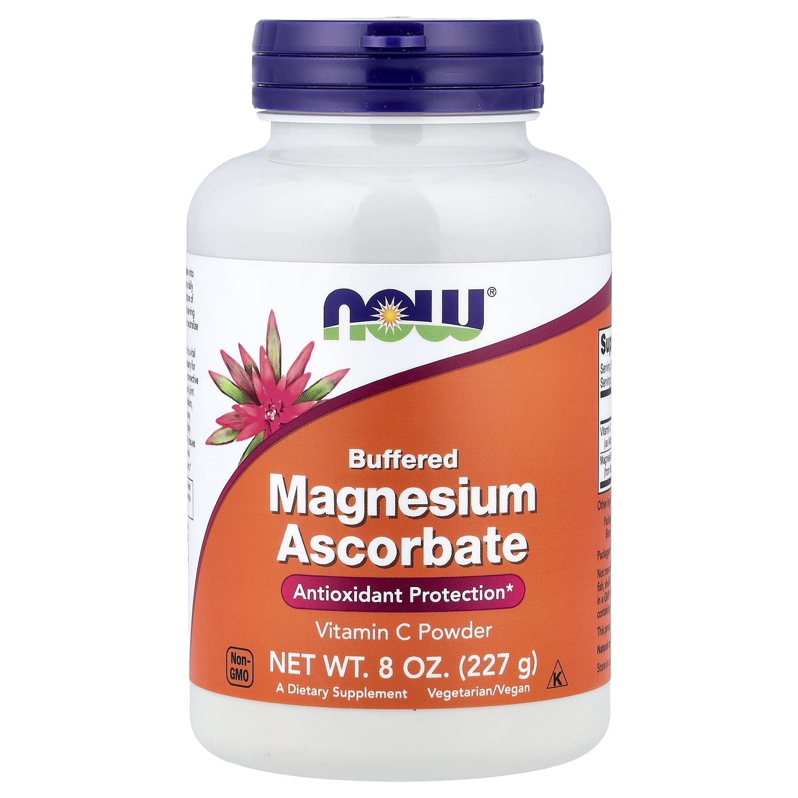 Now Foods Magnesium Ascorbate Powder 8 oz Powder