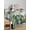 Green Grey, variant on Summer Tropical Leaves Table Cloth, Green Palm Trees Botanical Waterproof Tablecloth for Rectangle Tables, Reusable Washable Fabric Table Cover for Restaurant Kitchen Dining Tables 60"x102"