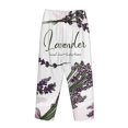 thumbnail image 5 of Disketp Lavender Herbs And Plants Print Women'S Comfy Pajama Pants Casual Drawstring Palazzo Lounge Wide Leg Pants, 5 of 9