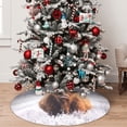 thumbnail image 4 of Cauagu 48" Christmas Tree Skirt Cow Pattern Christmas Tree Decorations Tree Mat for Xmas Decorations Occasion Holiday Home Decor -48", 4 of 7