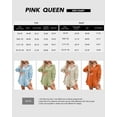 thumbnail image 3 of Pink Queen 2026 Spring 2 Piece Womens Outfit Sets Long Sleeve Shorts Lounge Sets Pajamas Sets Summer, 3 of 8