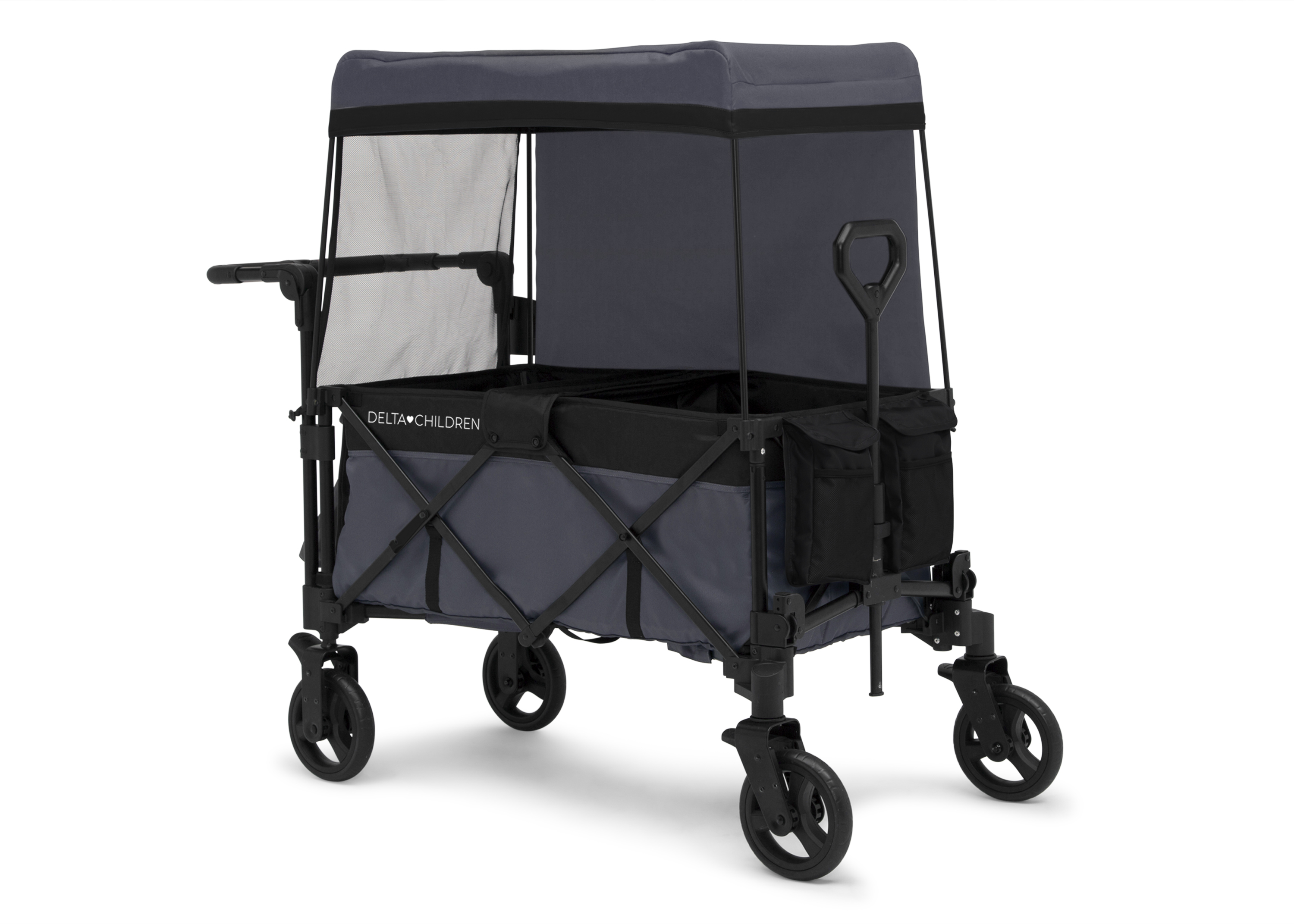 Delta Children Adventure Stroller Wagon, Grey/Black - image 5 of 10