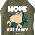 thumbnail image 3 of Pokémon - Nope Not Today Snorlax - Juniors High Neck Tank Top, 3 of 5