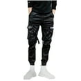 thumbnail image 2 of Daqian Sweat Pants for Men Overalls Men's Loose Men's Harlan Leggings Large Casual Pants Mens Pants Black 8(L), 2 of 9