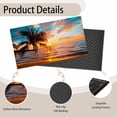 thumbnail image 4 of Sunset Door Mat 17x30 Inch, Tropical Palm Trees Sea Beach Welcome Mats Home Decor Farmhouse Doormats,Decorations for Front Door,Indoor,Outdoor, 4 of 6