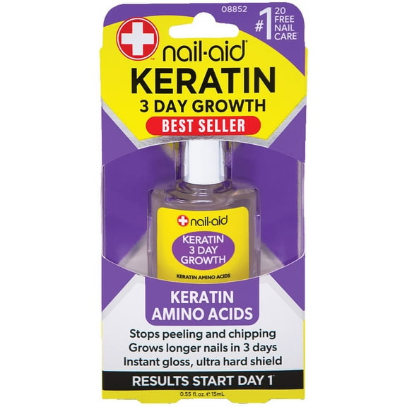 Nail-Aid 3 Day Growth Keratin Amino Acids Formula, 0.55 Fl Oz