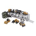 thumbnail image 6 of BIMZUC 7 in 1 Transport Truck Toy Alloy Pull Back Function Carrier Model with 6 Small Classic Engineering Vehicles Set Educational Play Gift for Boys and Girls 12.6 inches / 32 cm Green, 6 of 9