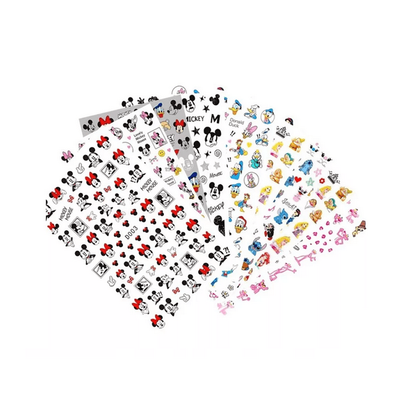 1000+ Stikers Adhesivos Uñas Miki Mouse Lilo Stitch Disney