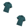 thumbnail image 1 of Chaqueta de Chef Injueey para mujer manga corta uniforme de trabajo cocina elegante Verde oscuro L, 1 of 6