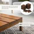 thumbnail image 5 of Furniture Pads, 24Pcs 2" - Square Self Adhesive Felt Furniture Pads, Floor Protectors for Furniture Feet Chairs Legs Hardwood Floors (Brown), 5 of 6