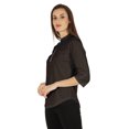 thumbnail image 3 of Inkmeso Stylish Mandarin Collar Top For Women Casual Solid Relaxed-Fit Zipper Front Tunic, 3 of 7