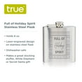 thumbnail image 2 of Full of Holiday Spirit Stainless Steel Flask, 2 of 3
