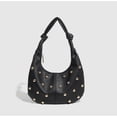 thumbnail image 2 of SPEKSEE Women's Studded Y2k Shoulder Bag Gold Studs Pebble Grain Faux Leather Hobo Handbags Daily Life Purses, 2 of 8