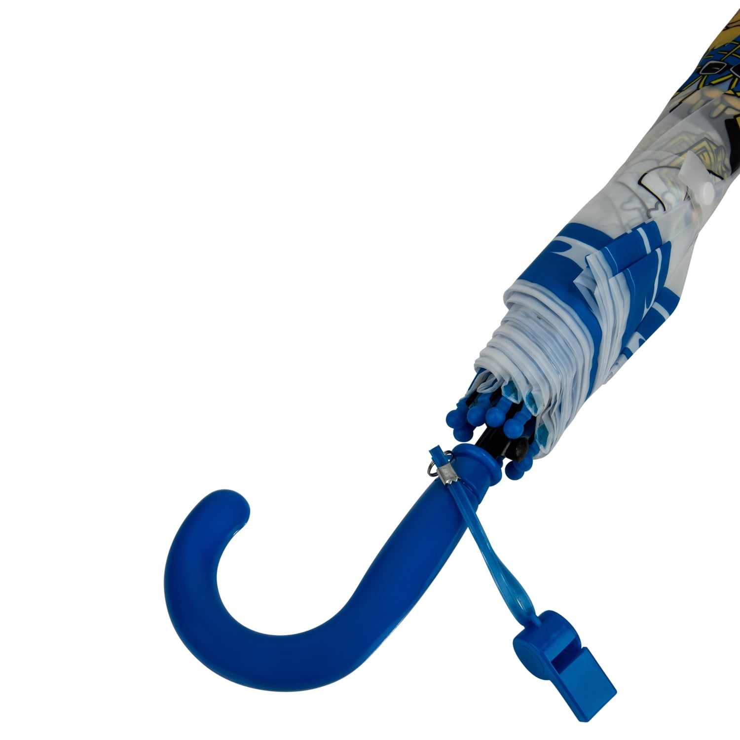 Lightweight Cartoon Friends Children's Umbrella With Plastic Safety Whistle, Easy Open Button, And Comfortable Grip Handle