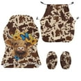 thumbnail image 2 of Xoenoiee Highland Cattle Butterfly Sunflower Pattern Gaming Chair Covers with Armrest Covers Office Desk Chair Cover Computer Chair Cover Stretch Gamer Chair Slipcovers Cat Scratch Proof, 2 of 7