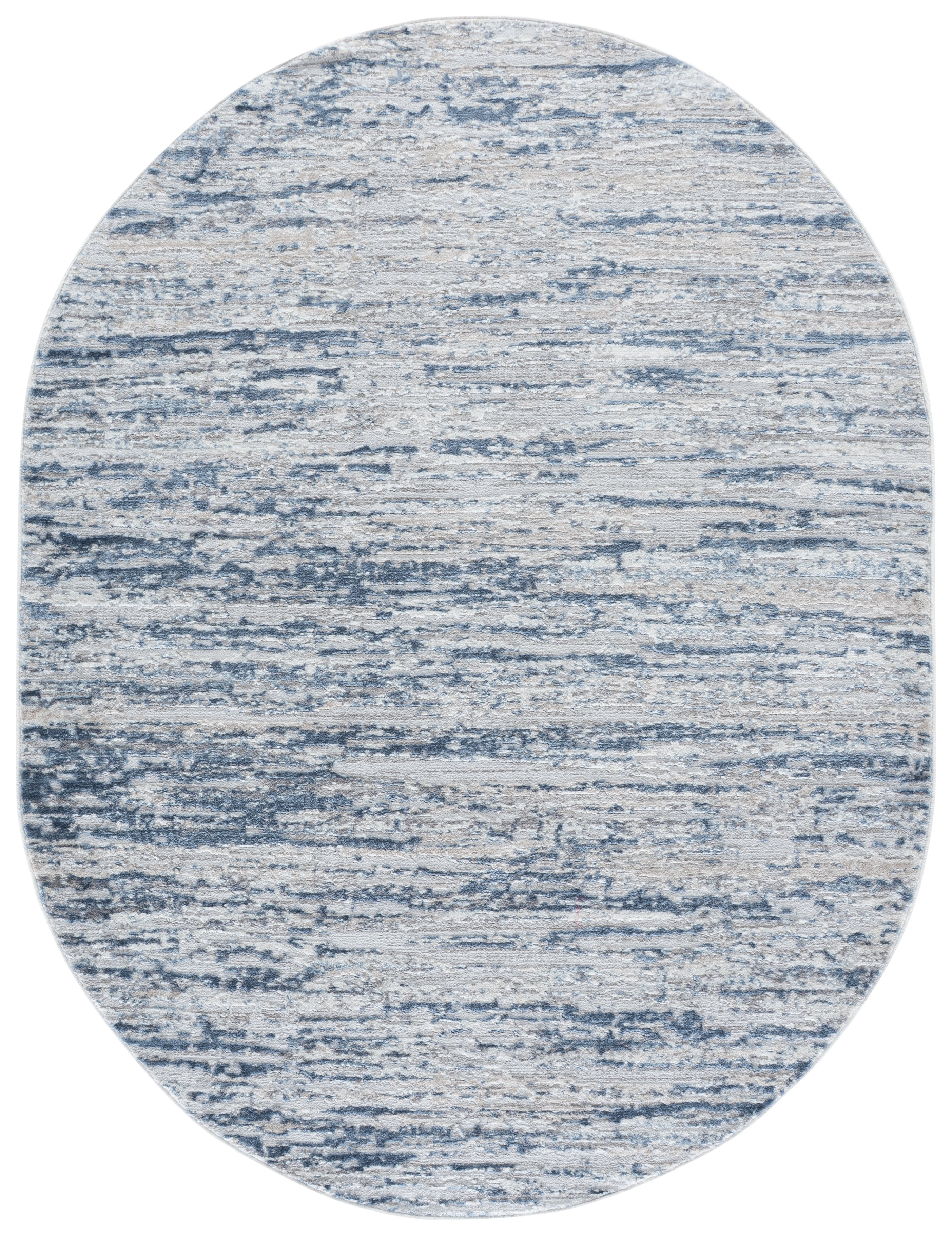 Safavieh Amelia Lester Abstract Area Rug, Ivory/Blue, 6' x 8' Oval