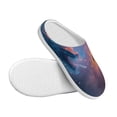 thumbnail image 3 of Fotbe Watercolor Sky Dragon Pattern Women's Fuzzy Curly Fur Memory Foam Loafer Slippers Indoor Outdoor Slippers Winter Home Shoes-39/40, 3 of 7