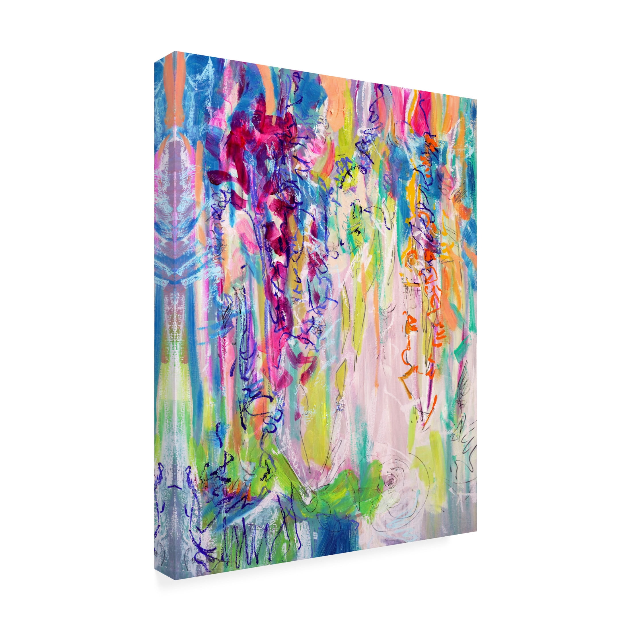 Canvas Wall Art - Dorothy Fagan ' Abide' Wall Art for Living Room, Bedroom, or Office D?cor by Trademark Fine Art - 35 x 47 Inches