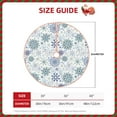 thumbnail image 2 of Sikiie Retro ice blue snowflakes Christmas Tree Skirt, Christmas Tree Decorations, Christmas Decor, Tree Mat Decoration(30-48IN)-36", 2 of 6