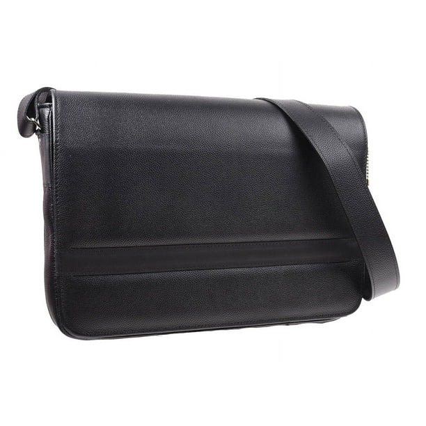 Lulumm Portafolio para Hombre en Piel Auténtica, Maletín Ejecutivo, Portafolio de Cuero Hecho en México, Bolso de Hombro para Negocios, Oficina y Viajes, Tamaño Oficio 7420