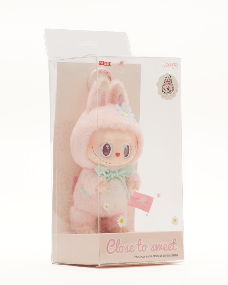 Pop Mart Labubu Mokoko Close to Sweet Vinyl Plush Pendant, from StockX