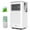 White+Gray, variant on EastVite 8,000 BTU Portable Air Conditioner - Cools Rooms Up to 350 Sq.Ft, 3-in-1 Functionality, Quiet Operation, Remote Control, 24H Timer