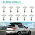 thumbnail image 2 of 10pcs Universal T Shaped Bolt for Roof Rack Rooftop T Shaped Track Bolts W/ Nuts Washers Bike Rack Cross Bar Adapter, 2 of 6