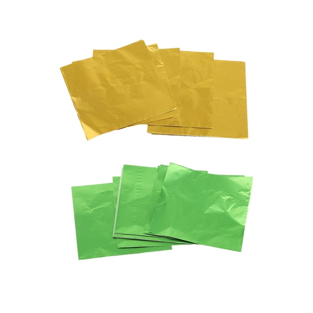 200 piezas de material de envoltura de papel de aluminio, accesorio de bricolaje