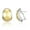 Oval, variant on Mytys Women Gold Stud Earrings Two Tone Statement Earring Jewelry Gifts