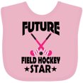 thumbnail image 3 of Inktastic Future Field Hockey Star Girls Baby Bib, 3 of 4