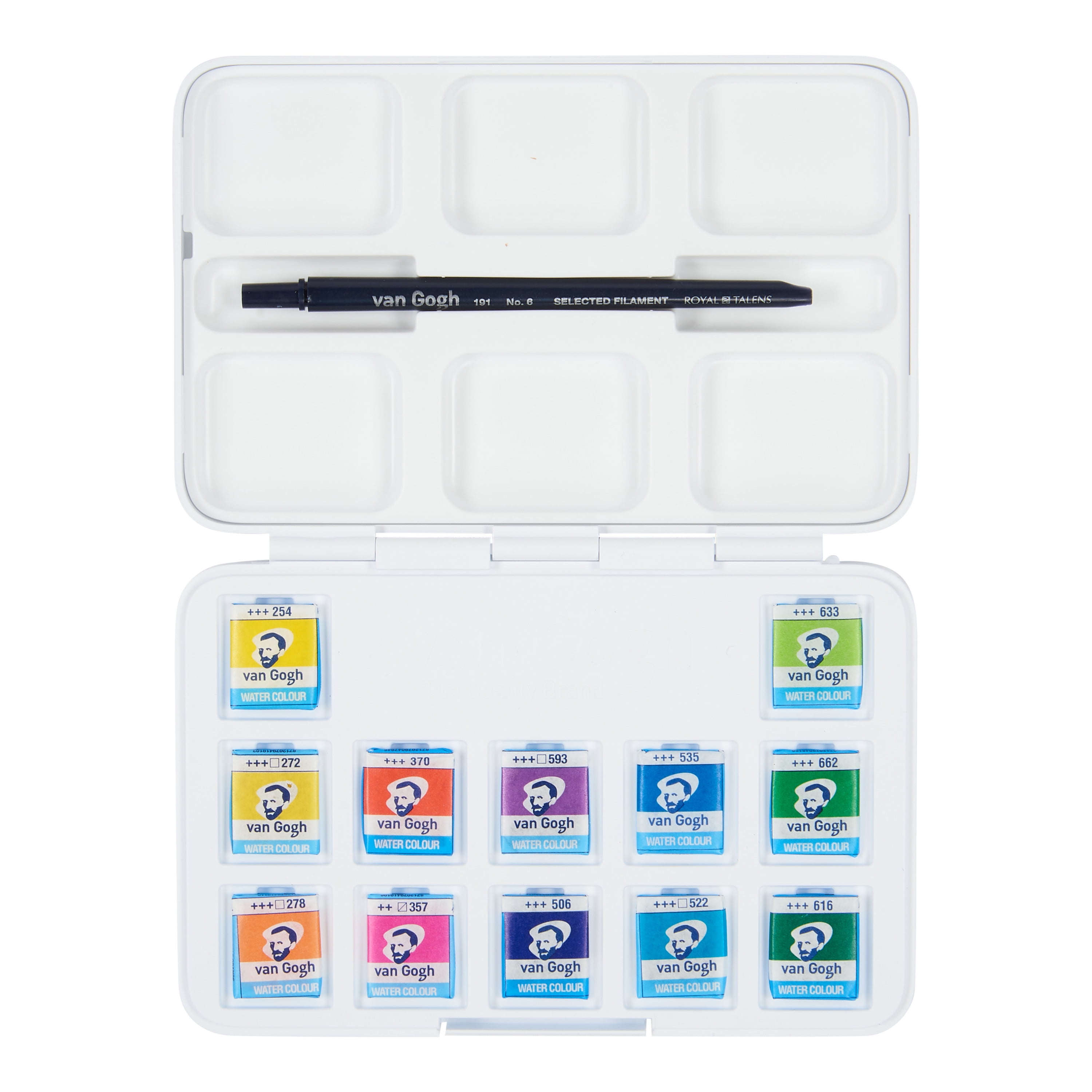 Van Gogh Watercolor Pan Set, 12-Colors, Vibrant Colors