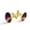 Color 2, variant on Men's Classic Stainless Steel, Colorful Skull Pattern Cufflinks Business Wedding Shirts, Golden