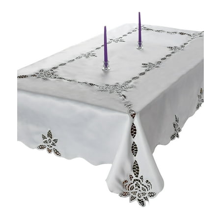 

Betenburg Lace Design Tablecloth White 70 by 88 Oblong / Rectangle