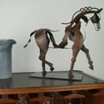 thumbnail image 4 of Metal Three-dimensional Openwork Adonis-horse Sculpture Horse Sculpture-Adonis Desktop Decorative Ornaments(Without lights), 4 of 9