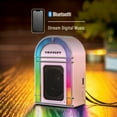 thumbnail image 5 of Crosley Mini Jukebox Retro Portable Bluetooth Speaker with LED Lights and Microphone, Vintage, 5 of 17