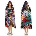 thumbnail image 3 of My Hero Academia Wearable Blanket Cloak Arctic Velvet Hooded Blanket Soft Fuzzy Hoodie Blanket Cape for Adults Kids 50"x60", 3 of 8