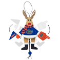 thumbnail image 2 of Topperscot by Boelter Brands NCAA Wooden Cheering Reindeer Ornament, University of Florida Gators, 2 of 2